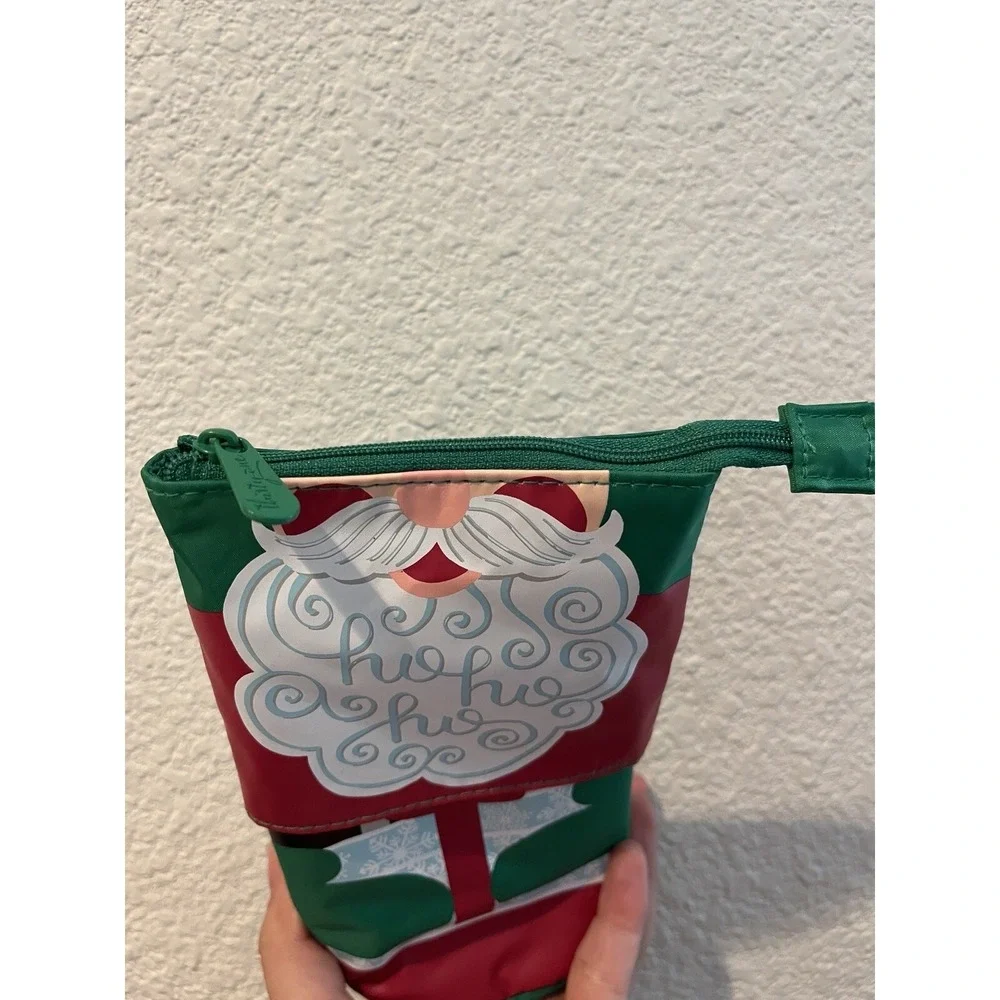 Thirty One SANTA'S BEARD Hide And Peek Pouch NWT Christmas
